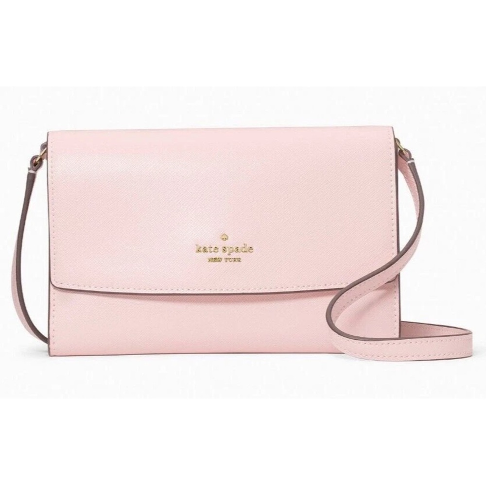 Kate Spade Pink Crossbody Bag with Flap Closure